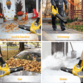 thumbnail image 6 of Cordless Leaf Blower Up to 500CFM Compatible with DEWALT 20V Max Battery (No Battery), Electric Leaf Blower with 5 Speed Modes Battery Powered Leaf Blower for Lawn Care, Snow Blowing, Yard Cleaning, 6 of 7