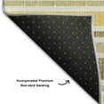 thumbnail image 3 of Addison Rugs Mayfield Washable Transitional Stripes Mocha Rectangle Rug, 1'8" x 2'6", 3 of 5