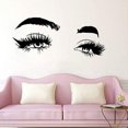 thumbnail image 4 of maskred Eyebrows Wall Sticker Make Up Fashionable Wallpaper Eyelashes Personalized Transparent Home Decor Wide Application, 4 of 6