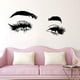 thumbnail image 4 of Advancent Adhesivo de pared de cejas, papel tapiz de maquillaje, pestañas personalizadas, decoración transparente para el hogar, salón de Decoración del hogar, 4 of 6