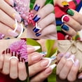 thumbnail image 3 of 90 Sheets 3 Designs Nail Art Stencils French Tip Guides Stickers Nail Art Tips Guides for DIY Decoration Stencil Tool, 3 of 4