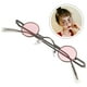 thumbnail image 5 of EeaseMX Gafas de sol pequeñas con montura redonda Gafas creativas Gafas decorativas para fiestas Gafas de playa para hombres y mujeres (rosa), 5 of 7