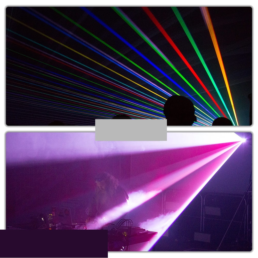 2W RGB Disco DJ Beam Light Projector 45 Remote Strobe Stage Lighting Effect Xmas Party Holiday Halloween Lights ,Multiple Working Modes