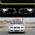 thumbnail image 3 of Applicable to Car Headlight Cover Transparent Lampshade Lamp Glass Lens Shell Compatible For BMW 3 Series E90 E91 318 320 325 328 335 2005~2012 Xenon(WHITE), 3 of 7