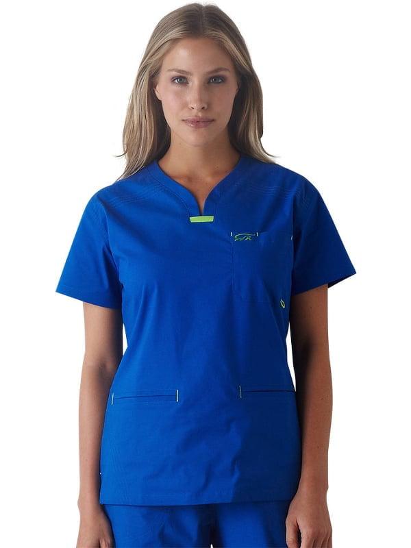 Pocket Solid Scrub Top 