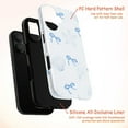 thumbnail image 4 of Nautical Pastel Shell Phone Case, Simple Line Art Design with Ribbons Phone Cover, Fits iPhone 16 15 14 13 12 11 Pro Max Mini, 4 of 6
