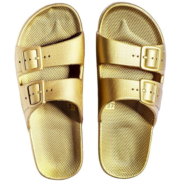 Freedom moses women's two band slides sale