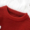 thumbnail image 6 of Bslissey Toddler Baby Girls Knitted Sweater Long Sleeve Letter Embroidery Warm Pullover Jumper Tops Infant Loose Knitwear for Casual Daily 6M 9M 12M 18M 24M 3T, 6 of 9