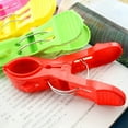 thumbnail image 6 of Ruanlalo 4 Pcs Plastic Bright Color Large Towel Pegs Clips Quilt Clothes Drying Tool Clip Random Color, 6 of 6
