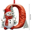 thumbnail image 4 of Cheapark 3.9 Inch (10cm) Christmas Acrylic Letter Ornaments - 26 Alphabet Pendants For Custom Xmas Tree, Home Holiday Decor, 4 of 5