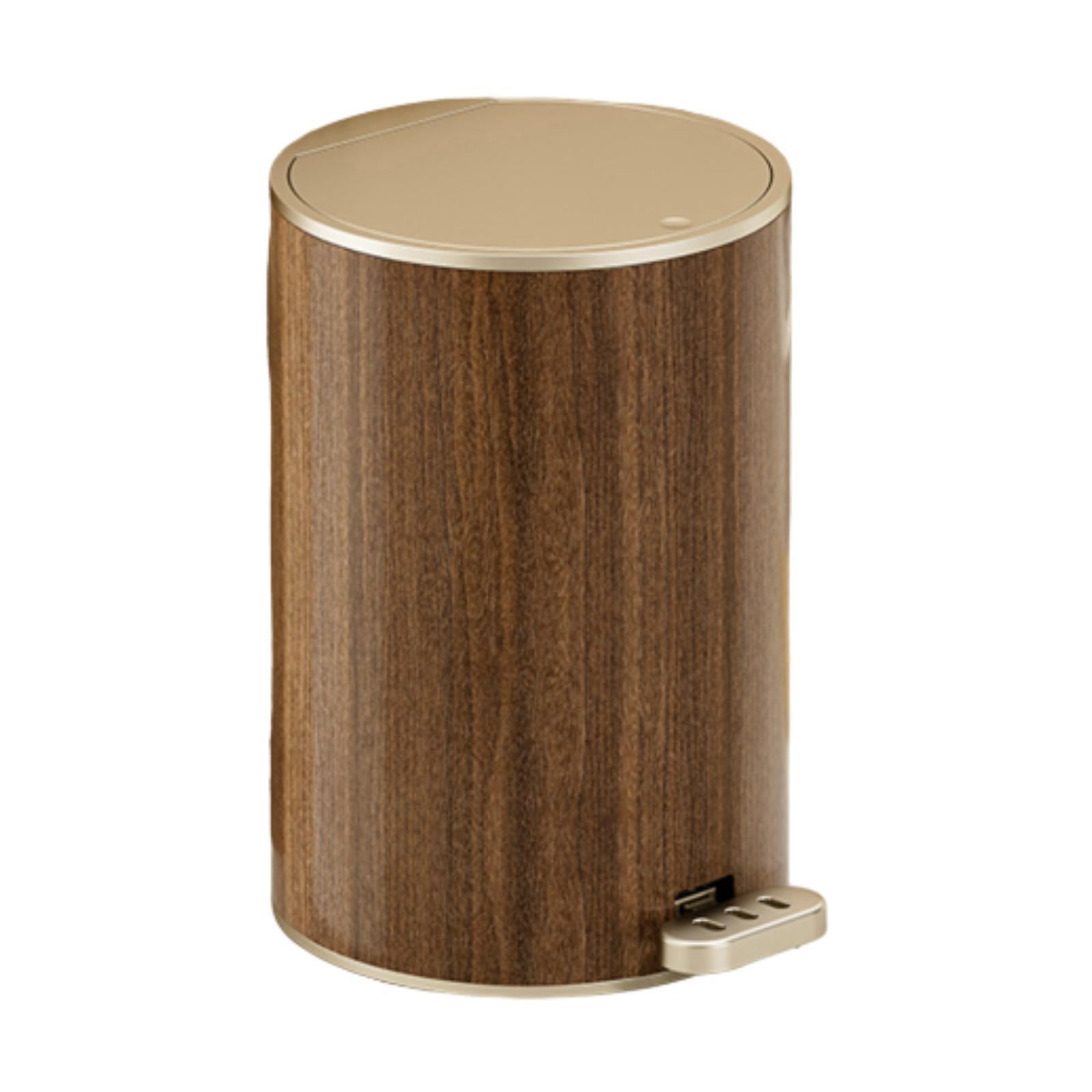 TISHITA Bathroom Trash Can with Lid Foot Pedal Garbage Bin Modern Wastebasket Kitchen Step Trash Can for Garage Entryway Office Study 12L