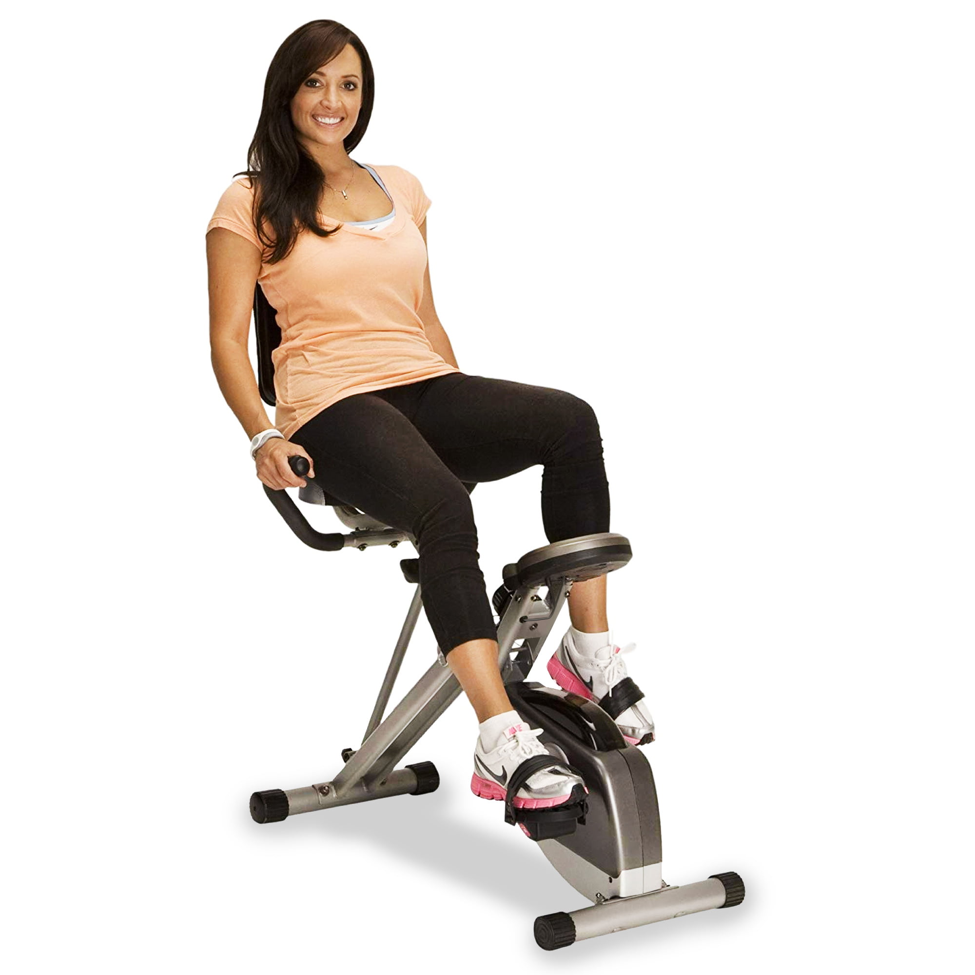 Marcy Upright Exercise Bike with Adjustable Seat and 8 Magnetic 