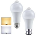 LED 9W E27 B22 PIR Motion Sensor Globe Bulb Auto ON/OFF Light Saving