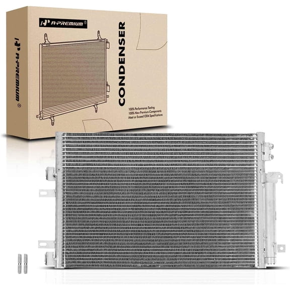 A-Premium Air Conditioning A/C Condenser Compatible with Jeep Compass 2011-2017, Patriot 2007-2017 & Dodge Caliber 2010-2012, 2.0L 2.4L, Replace# 3982, 68078975AA