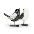 thumbnail image 2 of Set Of 2 Black And White Folk Style Birds Sculptures, 2 of 2