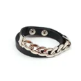 thumbnail image 3 of Eddie Munson Chain Bracelet Classic Hot Tv Series Stranger The Things Same Paragraph Stainless Steel Leather Bracelet, 3 of 3
