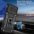thumbnail image 4 of Galaxy S20 Case, Samsung Galaxy S20 Case with Slide Camera Cover and HD Screen Protector, Shockproof Samsung S20 Case with 360° Magnetic Kickstand Phone Case for Samsung S20 Black, 4 of 6