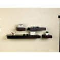 thumbnail image 4 of Melannco Chunky Ledges Shelves, Set of 4, Espresso, 4 of 8