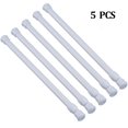 thumbnail image 1 of Tuydeen Lot de 5 Barres d'Armoire Tiges de Tension Tringle à Rideaux Tringle de Garde-Robe, Largeur Extensible Tiges de Tension à Ressort Réglables, 1 of 6