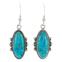 Turquoise Jewelry Earrings for Women Sterling Silver 925 | Turquoise Network | E1469W-C75
