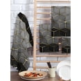 thumbnail image 2 of Ombre Gray Geometric Kitchen Dish Towels for Drying Dishes Set of 2, Modern Abstract Art Waffle Weave Microfiber Hand Tea Bathroom Towels Quick Dry & Absorbent Towel 15.7x23.6, 2 of 7