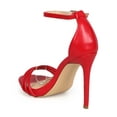 thumbnail image 3 of New Women Liliana Asuka-11 Leatherette Open Toe Strappy Minimal Stiletto Sandal, 3 of 5