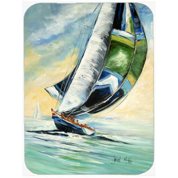 Cruising The Coast Sailboats Mouse Pad, Hot Pad & Trivet