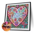 thumbnail image 2 of Cuadros Decorativos Taladro de forma especial parcial pintura diamante corazón dibujo de diamantes de imitación (UP112) Sywqhk Nuevos Originales, 2 of 9