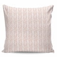 thumbnail image 2 of Burnt Orange Striped Throw Pillow Covers, Soft Pillowcases with Invisible Zipper, Modern Abstract Art Geometric Decorative Square Pillow Cushion Covers for Living Room Couch Sofa Bed 18x18 Inches, 2 of 8