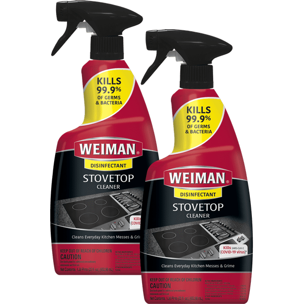 Weiman Cooktop Cleaner for Daily Use (2 Pack) Streak Free, Residue Free