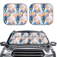 thumbnail image 2 of Windshield Sun Shade, Orange Calla Lily Flowers Foldable Car Sun Shade Windshield For Front, 2 Pieces, 2 of 4