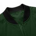 thumbnail image 4 of WREESH Fashion Jacket Men'S New Solid Color Stand-Up Collar Casual Large Size Thin Jacket Long-Sleeved Jacket Olive Green, 4 of 9