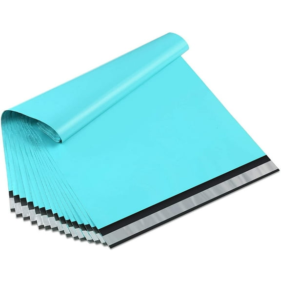 Poly mailers 9x12 Inch Teal 200 Pack Shipping Bags #3 Strong Mailing Envelopes Boutique Packaging Postal Self Seal Adhesive Waterproof and Tear Proof Small Business for Clothes Books