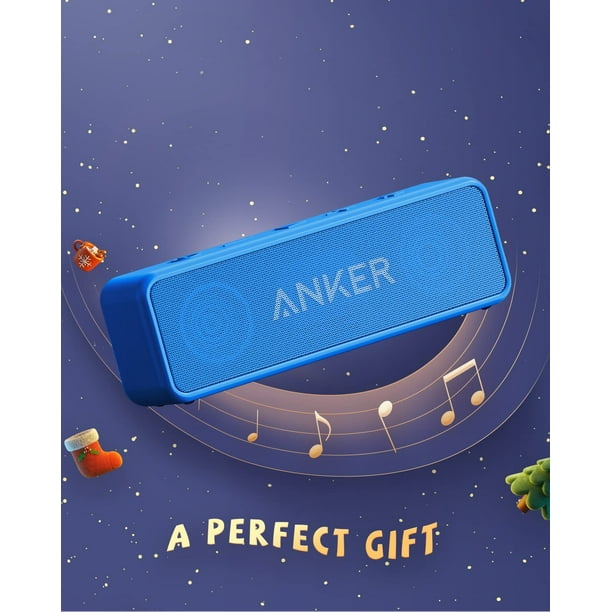 Anker Soundcore 2 Portable Bluetooth Speaker, Dual-Driver, Built