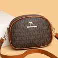 thumbnail image 2 of Bolso de hombro de diseñador 2024 con nuevo patrón para mujer, bolso cruzado portátil de color café de alta calidad, bolso circular clásico de moda, 2 of 5