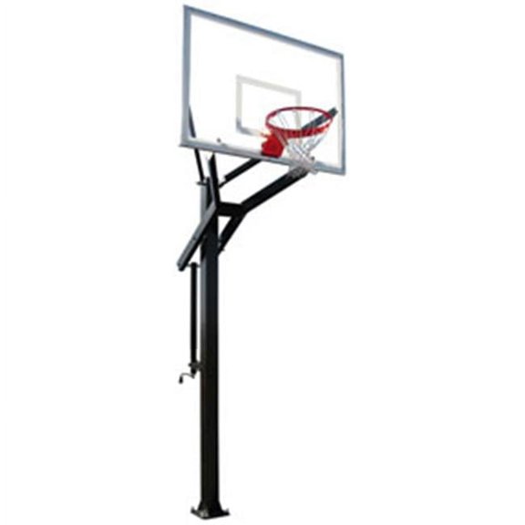 PH4260 Steel-Glass 42 x 60 in. PowerHouse Tempered Glass Backboard, Scarlet - Backboard Only