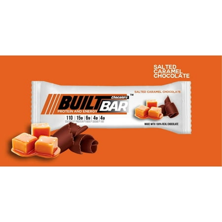 Built Bar Protein and Energy Bar - Salted Caramel (Best Time To Drink Protein Shake For Weight Loss)