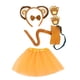 thumbnail image 3 of Conjunto de falda y sombrero con orejas y cola de mono, diadema con orejas de mono para fiestas temáticas, 3 of 8