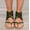 Army Green, variant on Women's Bohemian Strappy Gladiator Sandals, Zip Back Open Toe Flats, Trendy Summer Shoes for Date, Travel, Shopping Black 38