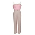thumbnail image 1 of Qiylii Elegant Off Shoulder Feather Tube Jumpsuit Women Wide Leg Romper Strapless High Waist Long Jumpsuit Party Clubwear, 1 of 5