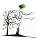 thumbnail image 3 of Lienzo con diseño de árbol de huellas dactilares, libro de visitas para bodas único, regalo considerado, manualidades, fiesta Verde, 3 of 9