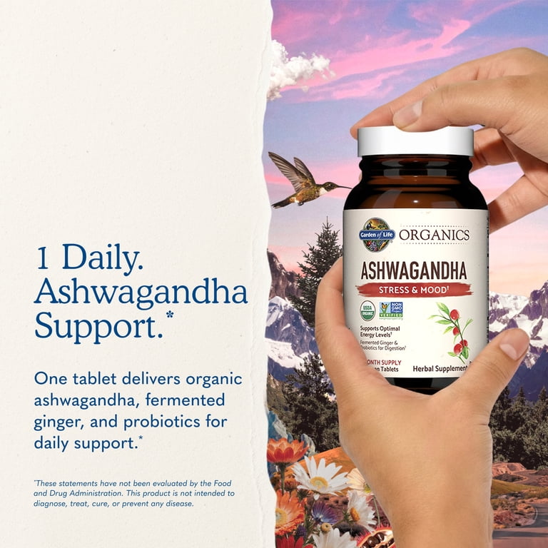 Garden of Life Organics Ashwagandha, 60 Vegan Capsules photo 7