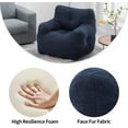 thumbnail image 6 of Bean Bag Chairs, Soft Tufted Foam Bean Bag Chair with Teddy Fabric for Adults and Kids, Comfy Lazy Sofa for Living Room, Bedroom, 6 of 9