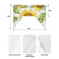thumbnail image 5 of Summer Sunflowers Swag Valances for Windows, Small Curtains Drapes, Spring Botanical Yellow Flowers Kitchen Window Curtains Over Sink Rod Pocket Window Treatment Valance for Bedroom/Bathroom 56"x36", 5 of 5
