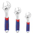 thumbnail image 1 of Juego de llaves ajustables WORKPRO CR-V con empuñaduras antideslizantes de goma, 1 of 9
