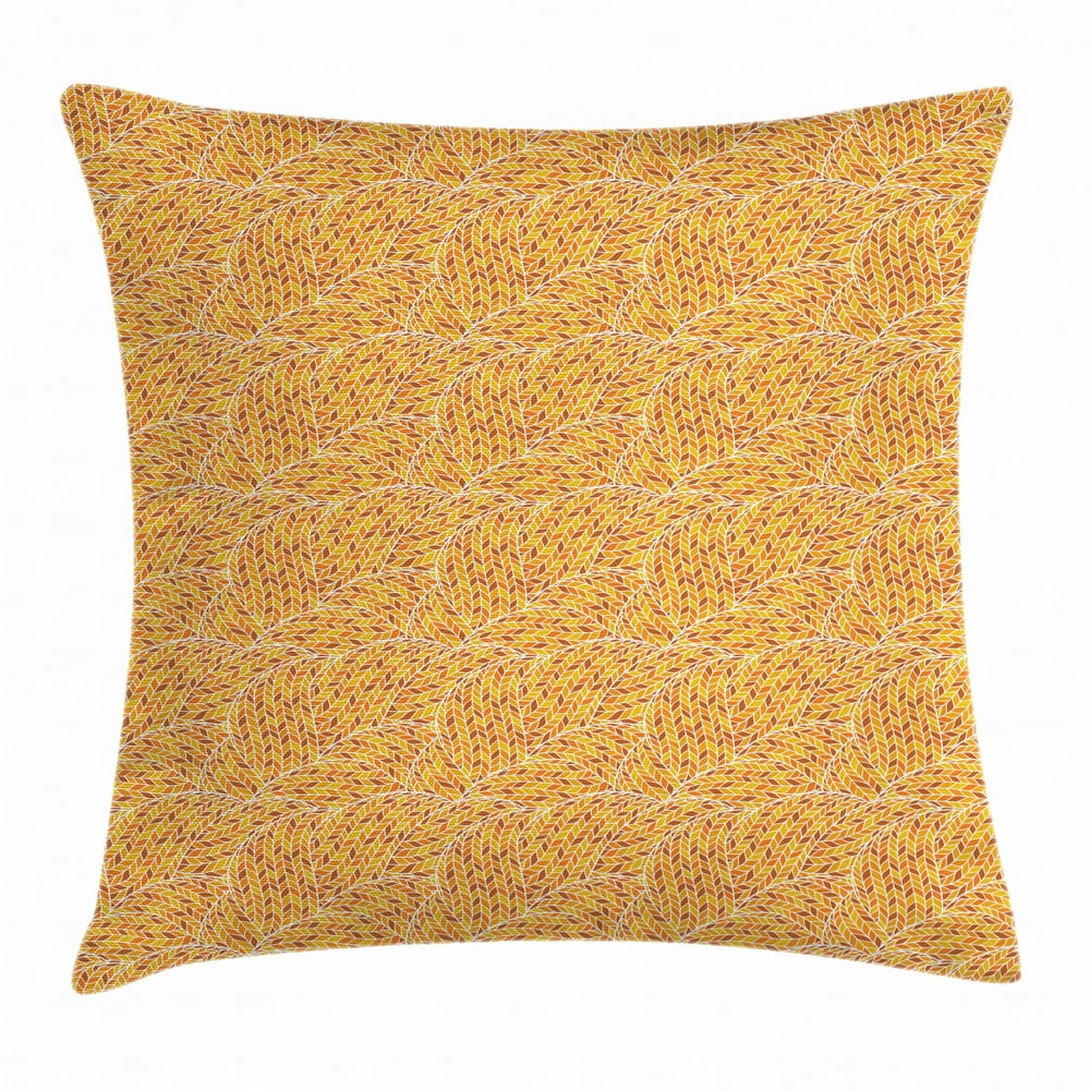Earth Tones Throw Pillow Cushion Cover, Autumn Season Colors Digital