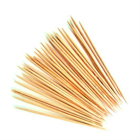 100 Wooden Bamboo Skewers Grill BBQ Shish Sticks Kebab Fruits Party