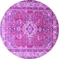 thumbnail image 1 of Ahgly Company Indoor Round Persian Purple Traditional Area Rugs, 4' Round, 1 of 4