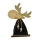 thumbnail image 3 of Adornos navideños de madera Mornei, figura de alce, bonitos letreros rústicos para centro de mesa, color negro S, 3 of 8