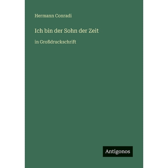Ich bin der Sohn der Zeit: in GroÃdruckschrift, (Paperback)